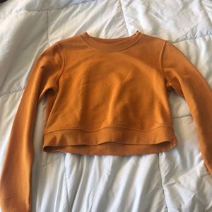 Divided cropped sweatshirt